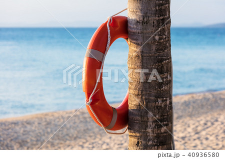 orange lifebuoy ring 40936580