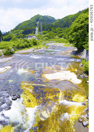 花山湖　花山ダム　一迫川 40936765
