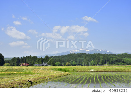 骨寺村荘園遺跡地区と栗駒山 40938232