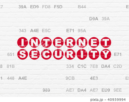 Security concept: Internet Security on wall background 40939994