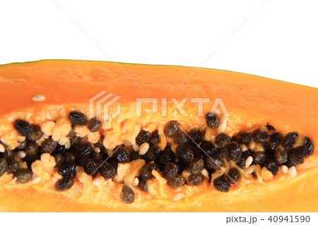 orange papaya fruit isolated.. orange papaya fruit isolated.. 40941590