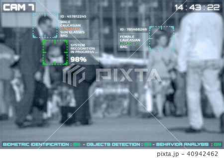 Simulation of a screen of cctv cameras Simulation of a screen of cctv cameras 40942462