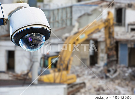 CCTV camera construction site 40942636