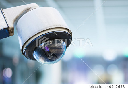 CCTV security camera with blurred background CCTV security camera with blurred background 40942638