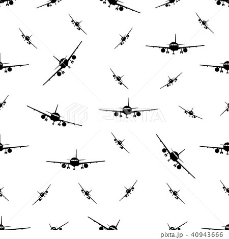 seamless pattern with plane 40943666