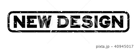 Grunge black new design square rubber seal stamp 40945017