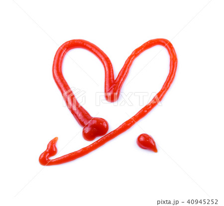 tomato sauce or ketchup isolated on white tomato sauce or ketchup isolated on white 40945252