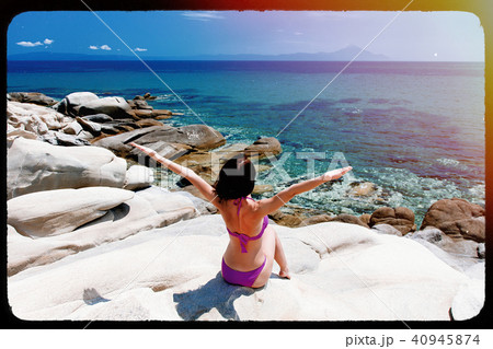 young woman in Greece 40945874