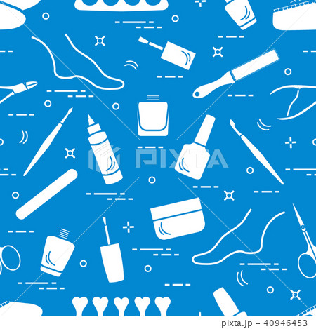 Pattern of manicure and pedicure tools and 40946453