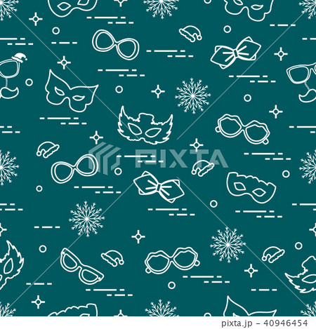 Seamless pattern of different carnival 40946454