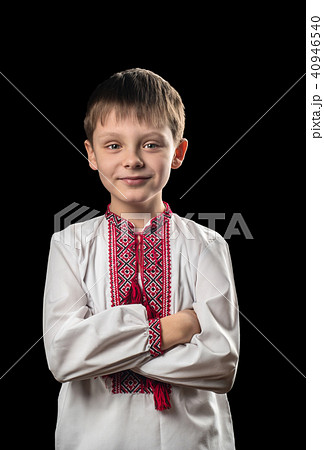 Boy in Ukrainian national clothes Boy in Ukrainian national clothes 40946540