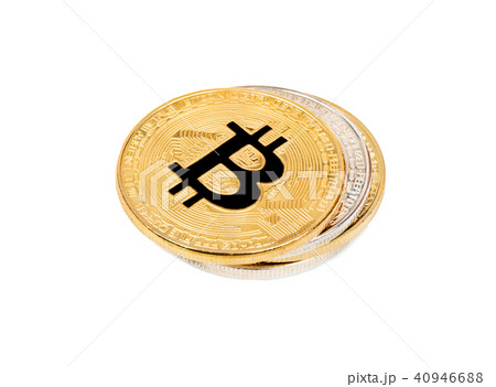 Gold and silver coin bitcoin 40946688
