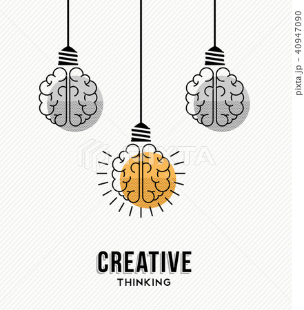 Creative thinking at work concept illustration 40947090