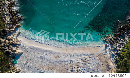 Marble beach (Saliara beach). Thassos, Greece 40948802