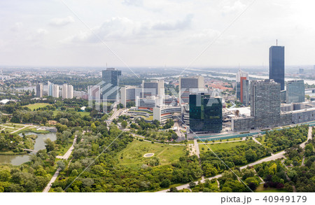 Panoramic view of UNO city in Vienna, Austria Panoramic view of UNO city in Vienna, Austria 40949179