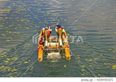 Ride with floating pedal bicycle boats 40949305