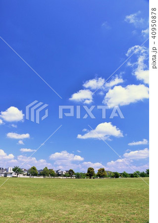気持ちいい青空と公園の風景 気持ちいい青空と公園の風景 40950878