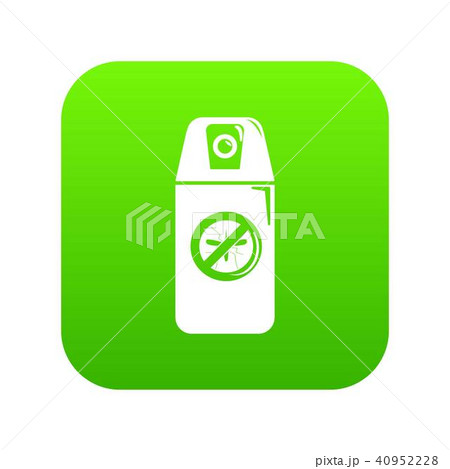 Mosquito spray icon green vector Mosquito spray icon green vector 40952228