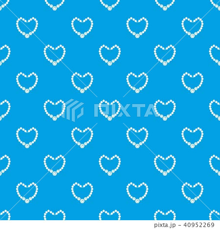 Necklace pattern vector seamless blue 40952269
