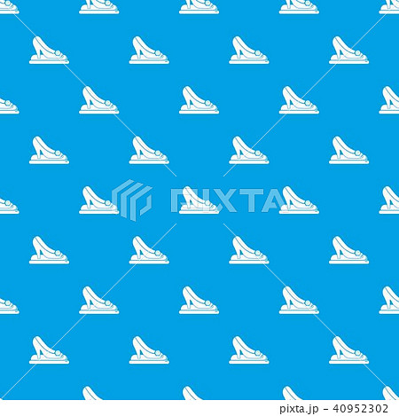 Princess shoes pattern vector seamless blue Princess shoes pattern vector seamless blue 40952302