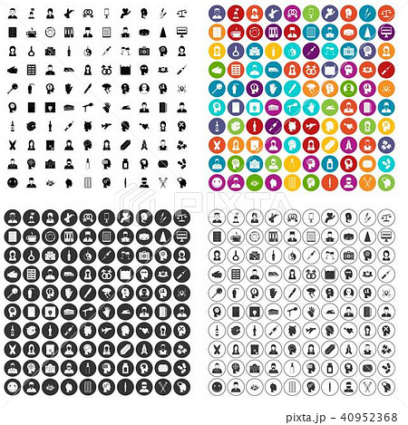 100 psychotherapist icons set vector variant 100 psychotherapist icons set vector variant 40952368