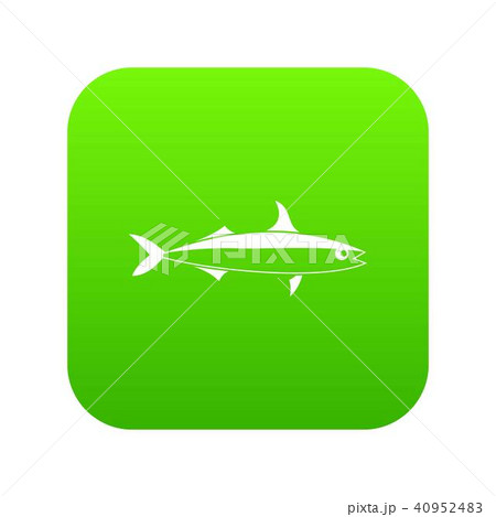 Fish icon digital green Fish icon digital green 40952483