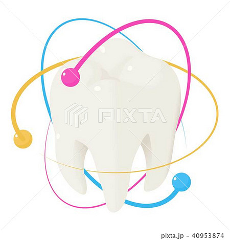 Healthy tooth icon, isometric style Healthy tooth icon, isometric style 40953874