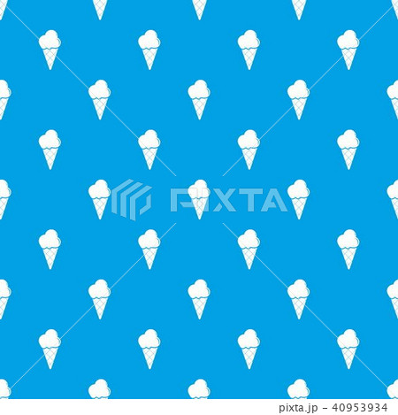 Cold ice cream pattern vector seamless blue 40953934
