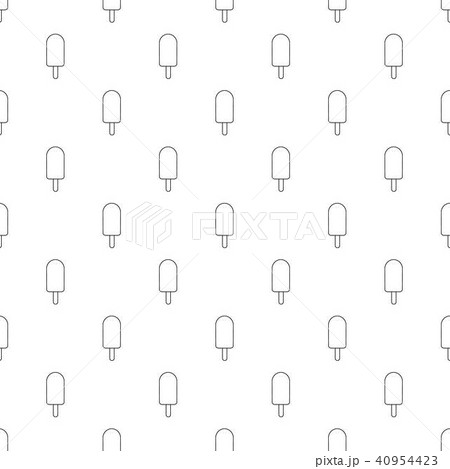 Chocolate ice cream pattern vector seamless 40954423