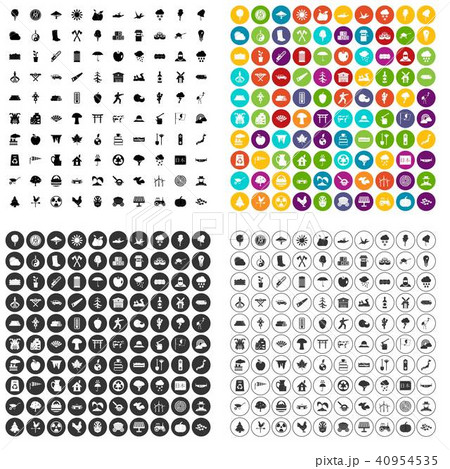 100 tree icons set vector variant 100 tree icons set vector variant 40954535