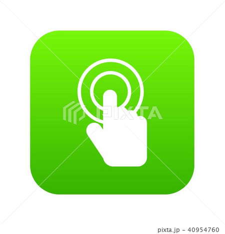 Click icon digital green Click icon digital green 40954760