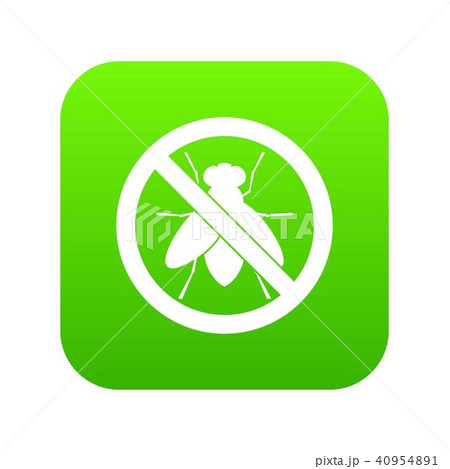 No fly sign icon digital green No fly sign icon digital green 40954891