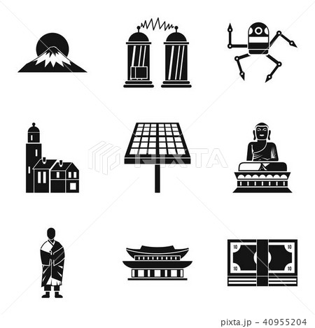 Other country icons set, simple style 40955204