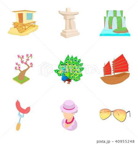 Population icons set, cartoon style 40955248