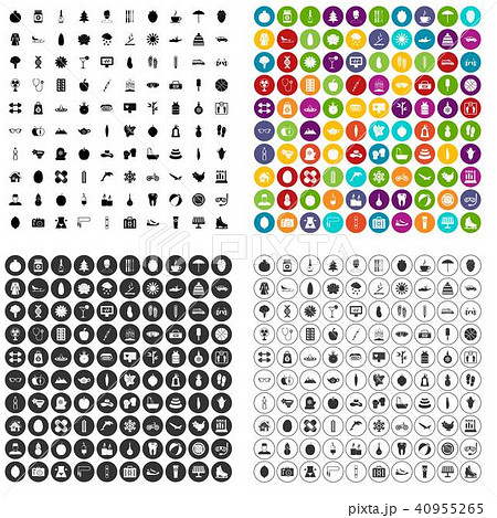 100 women health icons set vector variant 100 women health icons set vector variant 40955265