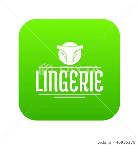 Lingerie design icon green vector 40955279