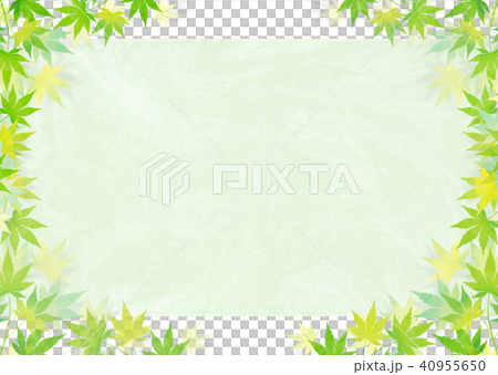 Green autumn leaves Japanese paper _ green Green autumn leaves Japanese paper _ green 40955650