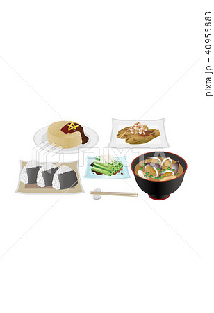 今日のご飯ふろふき大根と焼きなす 40955883