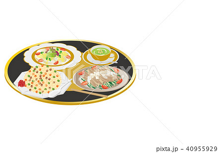 今日のご飯バンバンジーとホタテのカルパッチョ 40955929