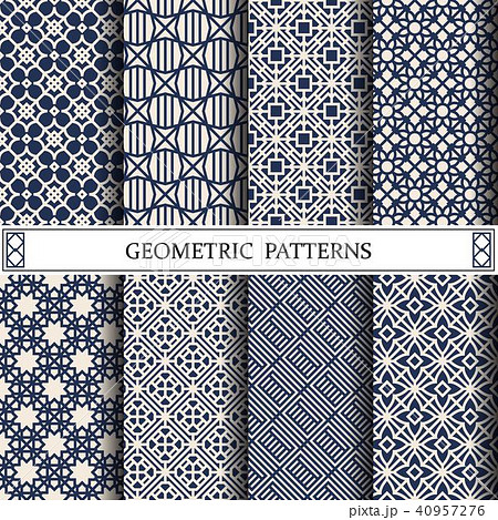 geometric vector pattern,pattern fills, web pageのイラスト素材 [40957276] - PIXTA