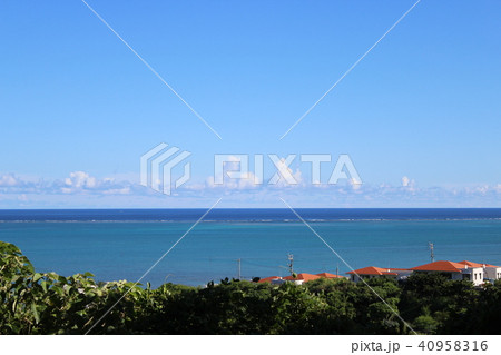 沖縄県南城市 高台からの風景 沖縄県南城市 高台からの風景 40958316