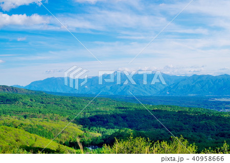 蓼科高原　南アルプス 40958666