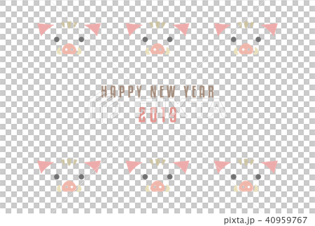New Year card postcard illustrations 40959767