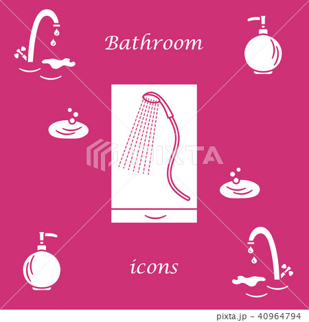 Set of vector illustrations of variety bathroom 40964794