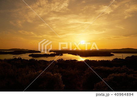 英虞湾の夕景 40964894