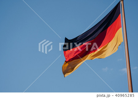 German national flag on blue sky background 40965285