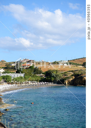 The beach at luxury hotel, Crete, Greece 40966393