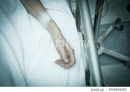 a hand of a patient during a surgical operation 40966680