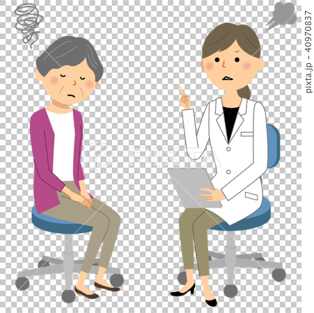 Women's medical consultation attention in white labia 40970837