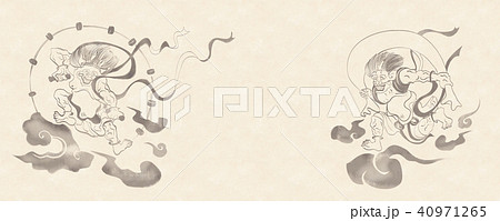 風神雷神図 40971265